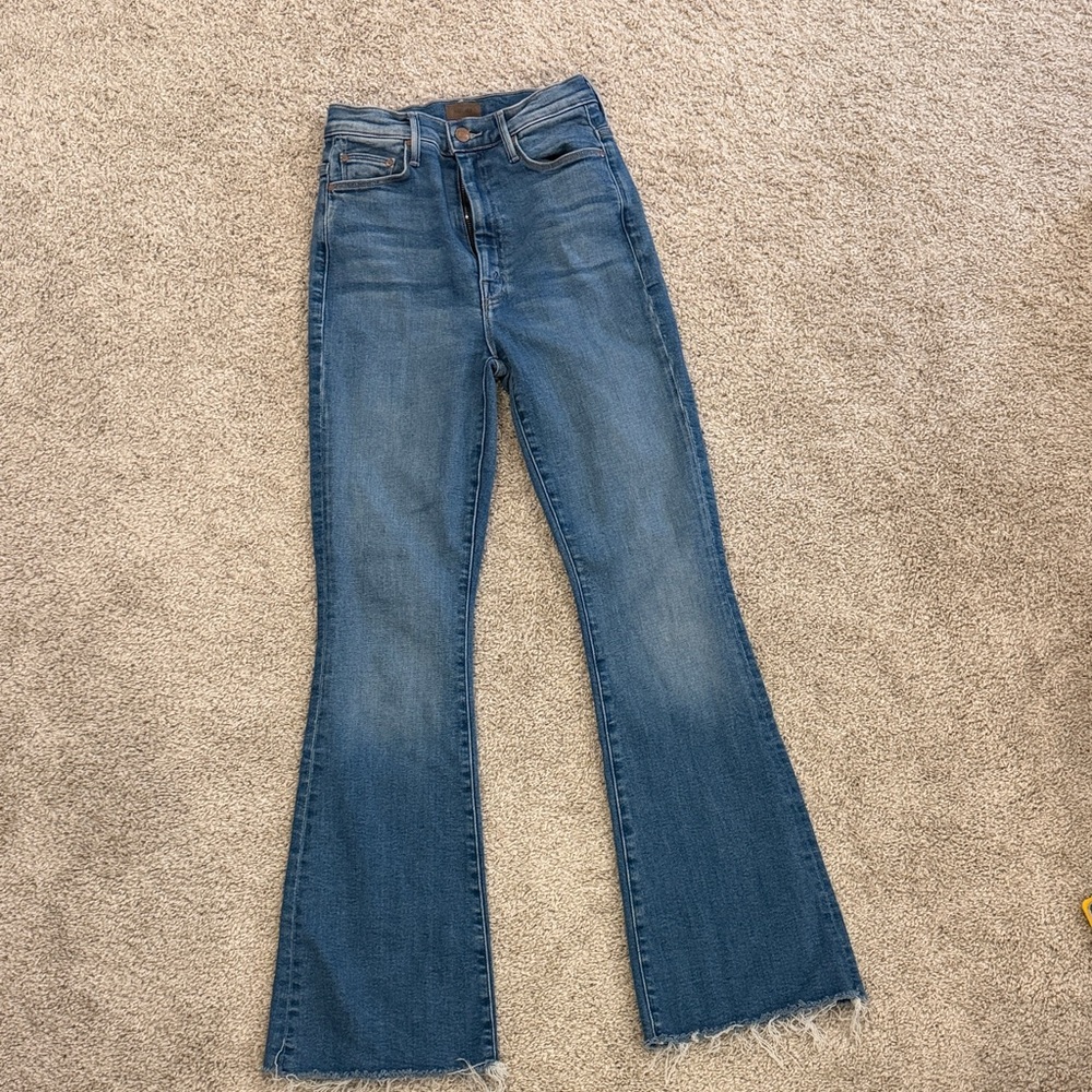 MOTHER high-waisted weekender fray. EUC!